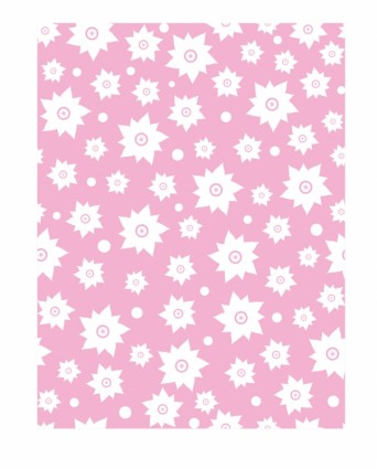 ピンクの花のパッテン