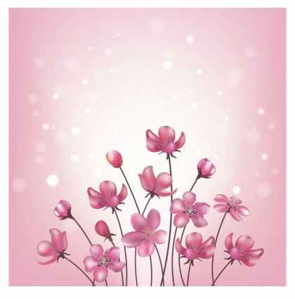 fundo de flores cor de rosa