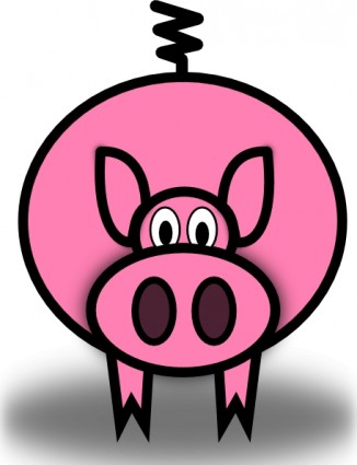 clip art de cerdo rosa