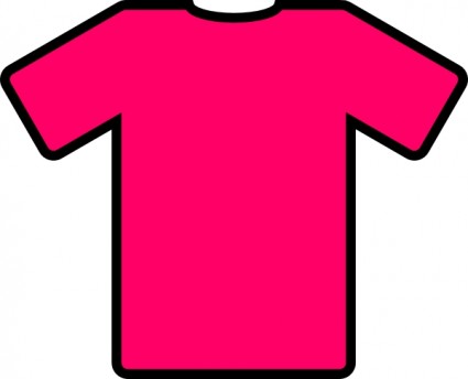 Pink t shirt clip art