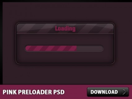 Pink Website Preloader Free Psd