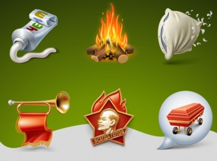 pacote de ícones de ícones acampamento pioneiro