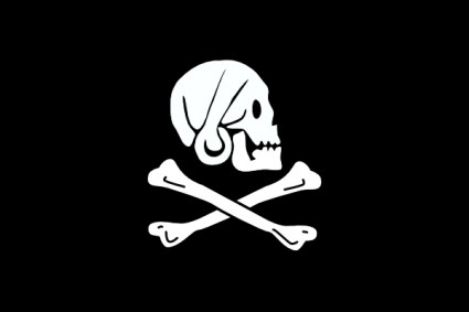 Bandera de pirata henry cada clip art