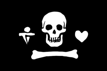 pirata bandera stede bonnet clip art