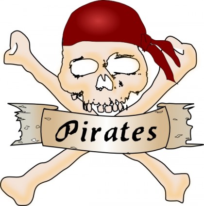 pirat clipartów czaszka