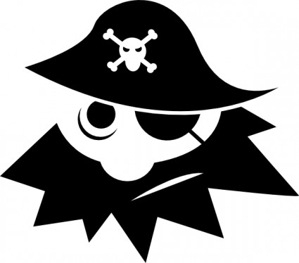 Pirat mit Auge Abdeckung ClipArt