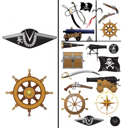 Пираты клип искусство оборудования и предметов снабжения
