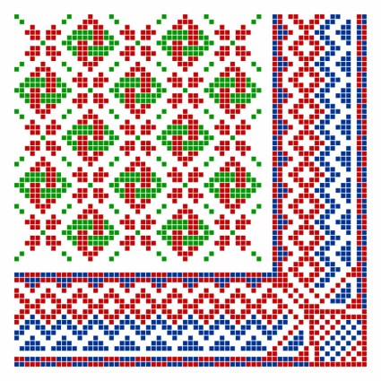 Pixel-Grenze-Stil-Muster-Vektor