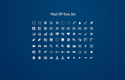 conjunto de iconos de interfaz de usuario de pixel