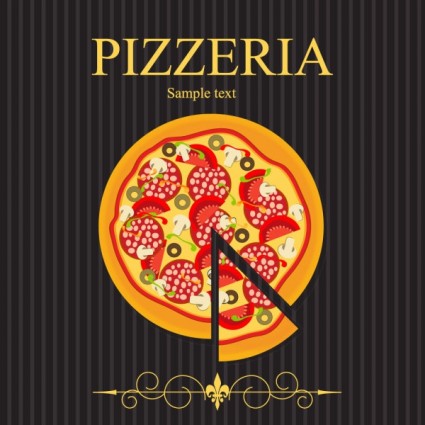 vetor do illustrator de pizza