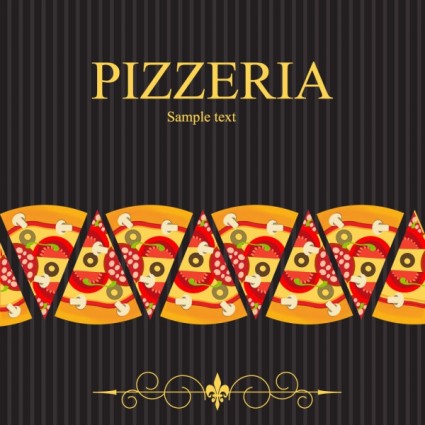 vetor do illustrator de pizza
