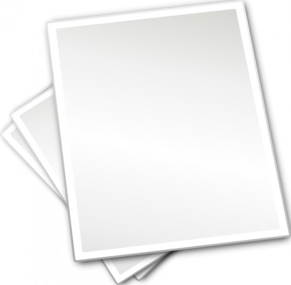 einfache Papier-Druckbogen ClipArt