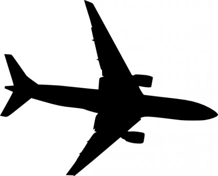 image clipart avion silhouet