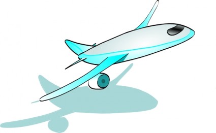 avião decolando de clip-art
