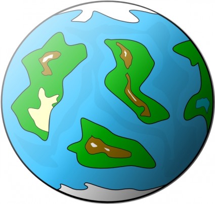 ClipArt globo simbolo di pianeta