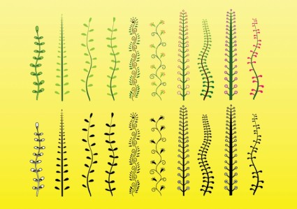 растения векторные картинки