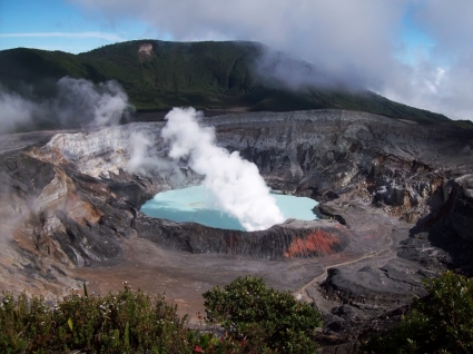 Poas Vulkan Tapete Costa Rica Welt