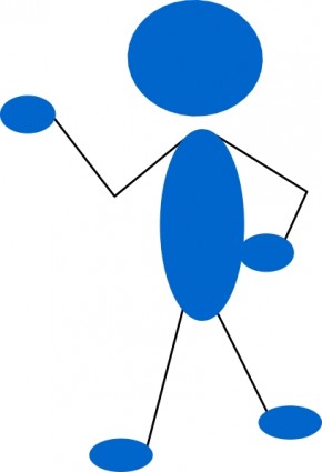 mavi çubuk adam küçük resim işaret