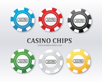 vectores de Poker chip