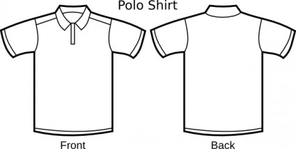 image clipart modèle Polo shirt
