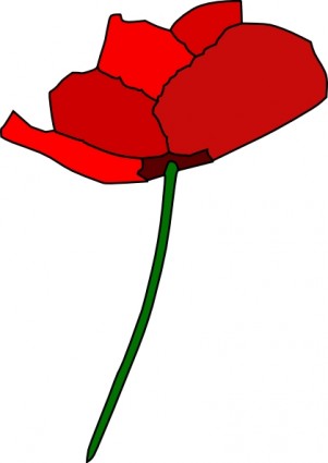 clip art de flor de amapola