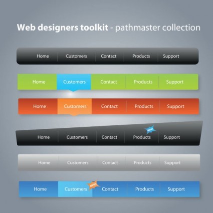 практические веб дизайн комплект вектор