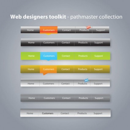 vector de kit de diseño web práctica