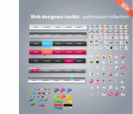 実用的な web デザインのベクトル