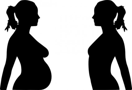 kehamilan silhouet clip art