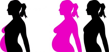 임신 silhouet 클립 아트