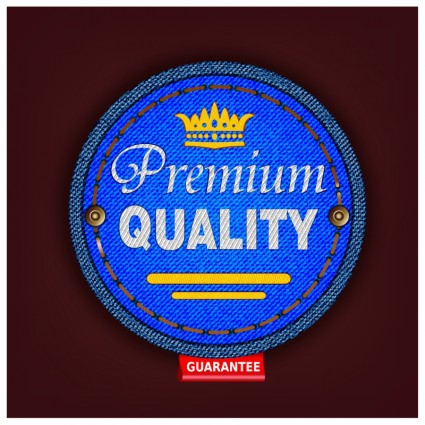 Distintivo di tessuto di qualità Premium