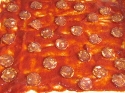 preparación de la pizza