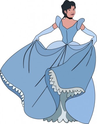 Princesa vestido roxo clip-art