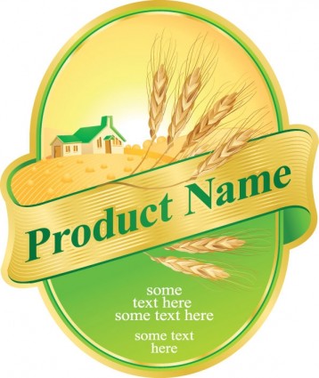 Product Label Design Vector