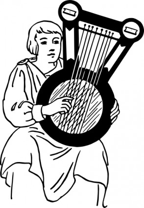 ClipArt di Salterio strumento musicale