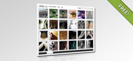 Psd Layout For Flash Javascript Gallery