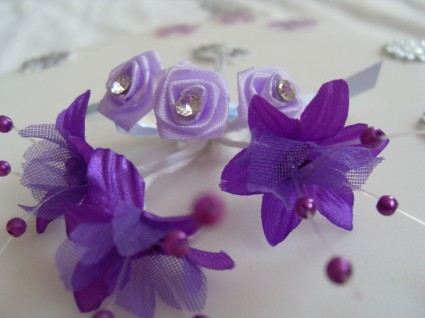 décoration violette