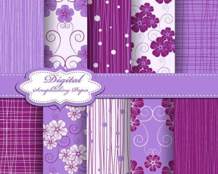紫色の布線パターン
