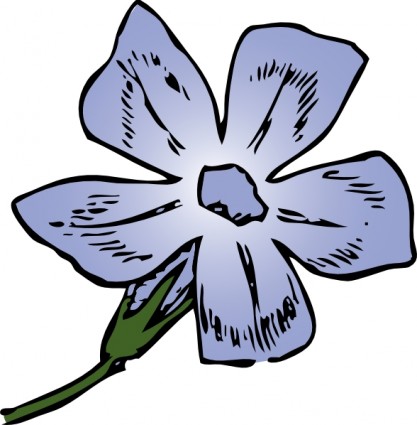 clip art de flor morada