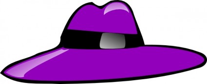 紫の帽子クリップ アート