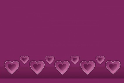 Purple Hearts Background