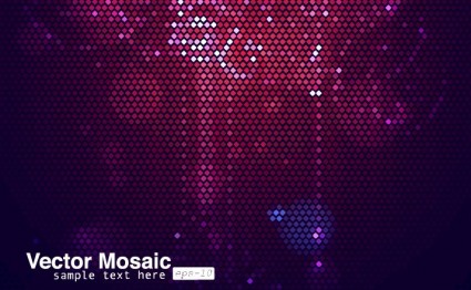 Purple Mosaic Background