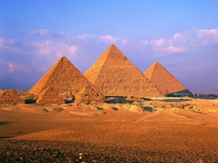 기자 벽지 이집트 세계의 피라미드