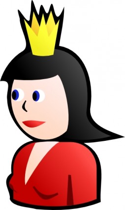 Queen auf Karte ClipArt