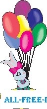 conejo con globos