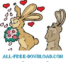 Kaninchen in der Liebe