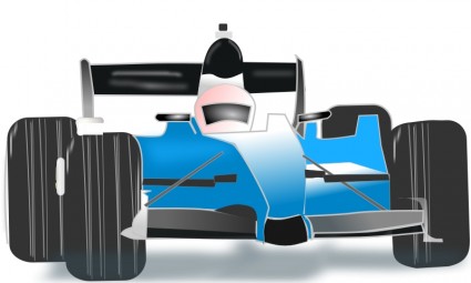 coche de carreras azul