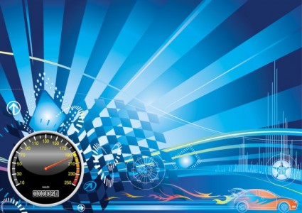 Racing Theme Background Pattern Vector