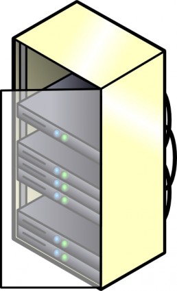 rack montado lâmina servidores clip-art
