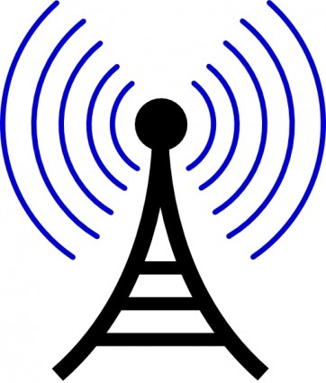 Radio bezprzewodowej wieża clipart